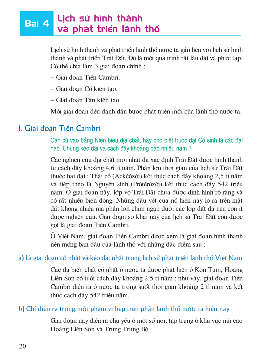 Bài 4: Lịch Sử Hình Thành Và Phát Triển Lãnh Thổ