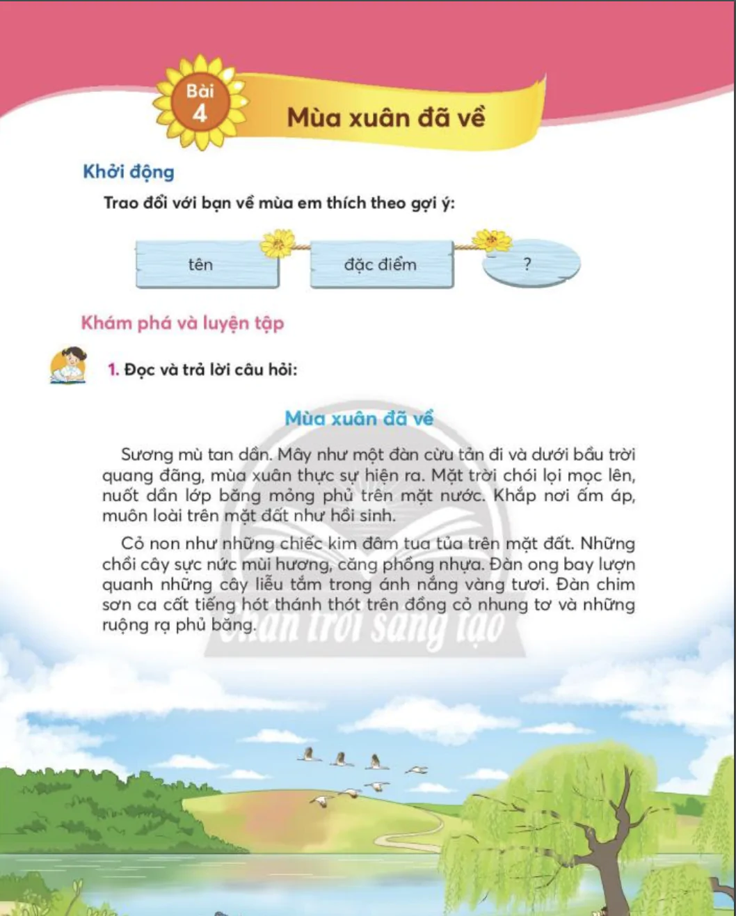 Bài 4: Mùa xuân đã về