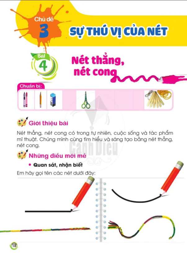 BÀI 4: NÉT THẲNG, NÉT CONG