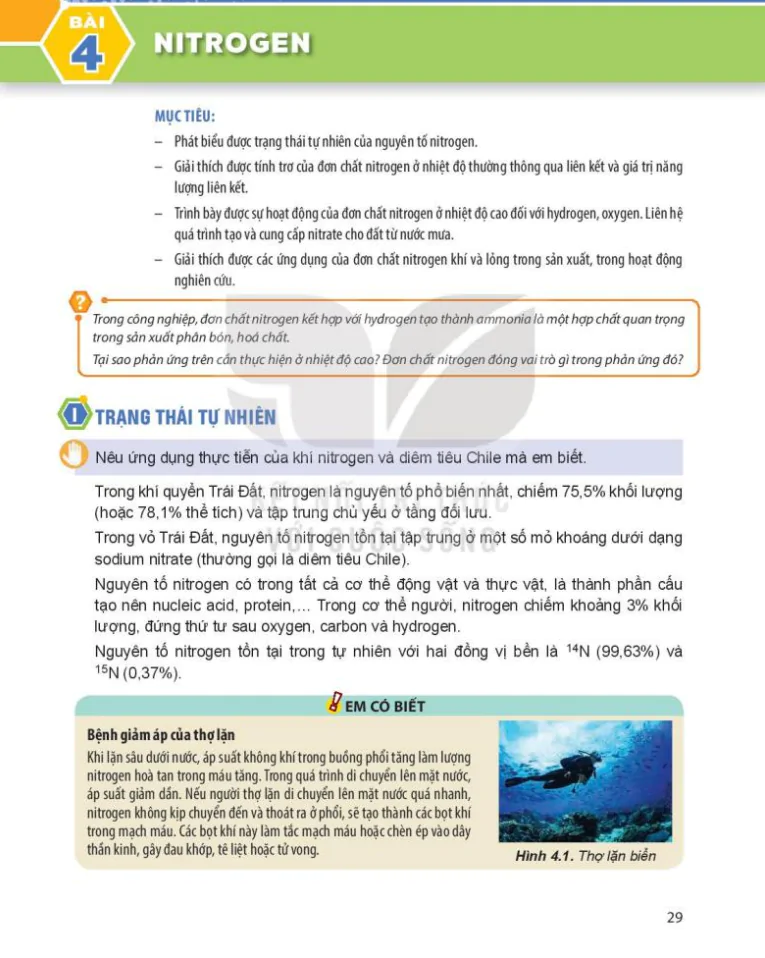 Bài 4: Nitrogen