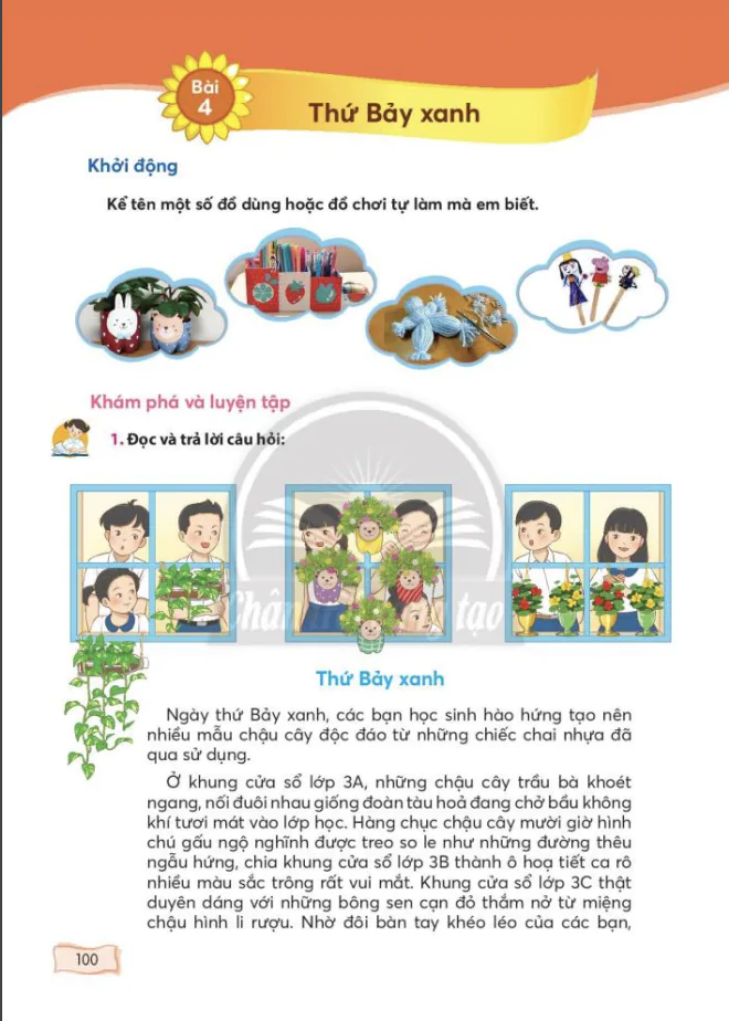 Bài 4: Thứ Bảy xanh