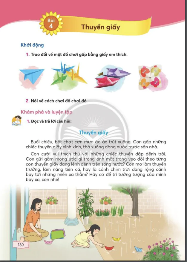 Bài 4: Thuyền giấy