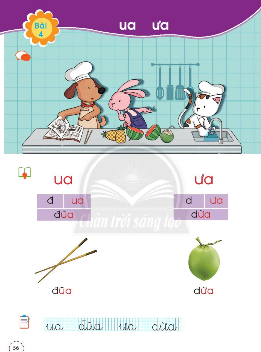 Bài 4: ua ưa