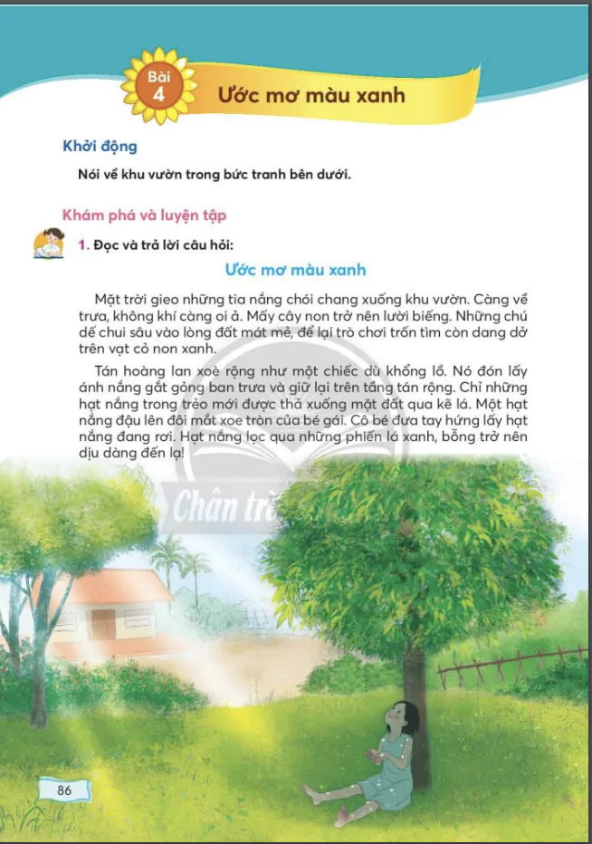 Bài 4: Ước mơ màu xanh