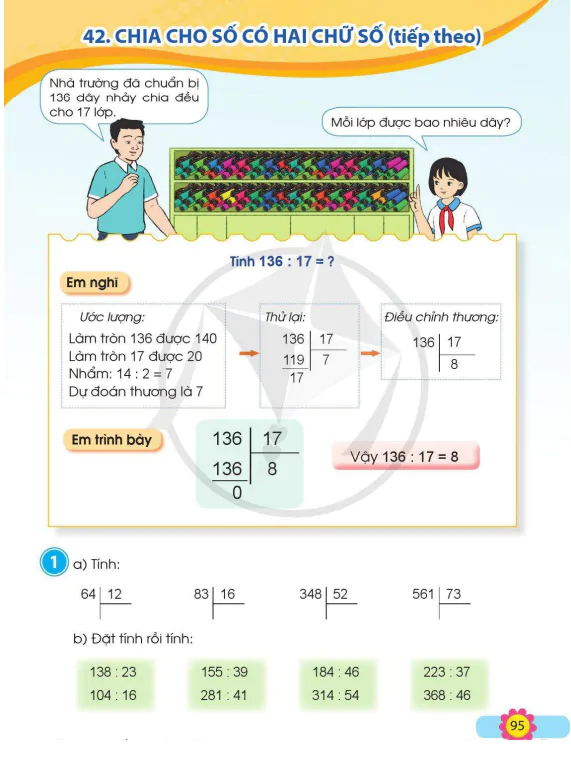 Bài 42: Chia Cho Số Có Hai Chữ Số (Tiếp Theo)