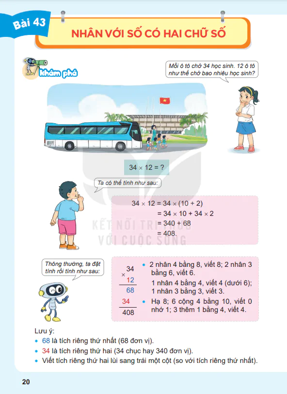 Bài 43: Nhân với số có hai chữ số