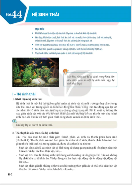 Bài 44 : Hệ sinh thái