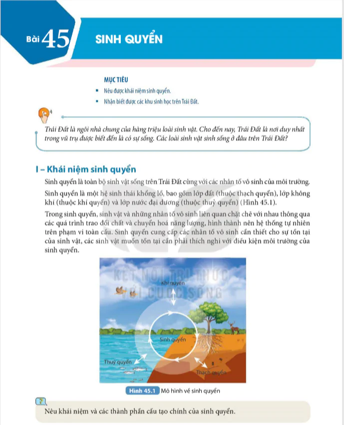 Bài 45 : Sinh quyển