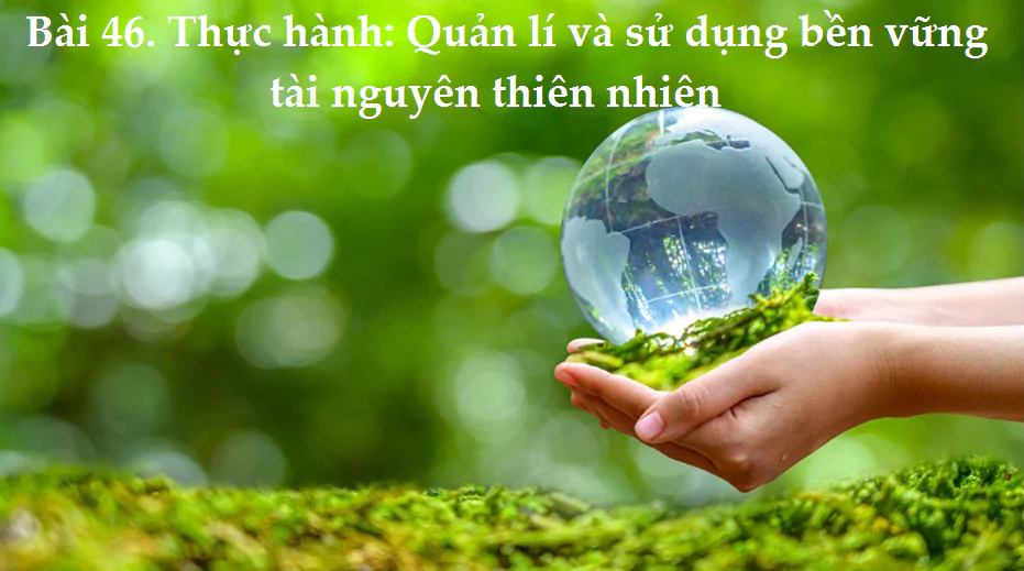 Bài 46. Thực hành: Quản lí và sử dụng bền vững tài nguyên thiên nhiên