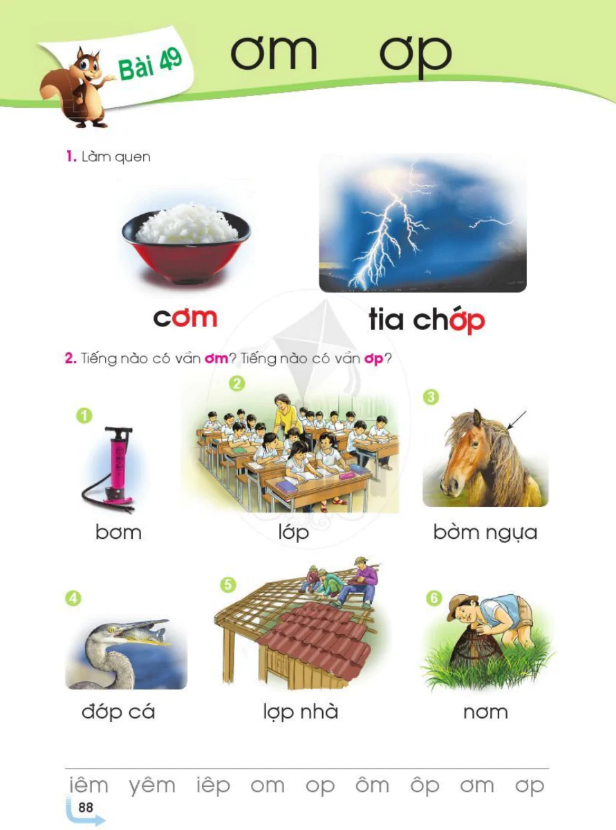 Bài 49: ơm ơp
