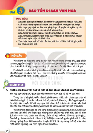 Bài 5: Bảo tồn di sản văn hóa