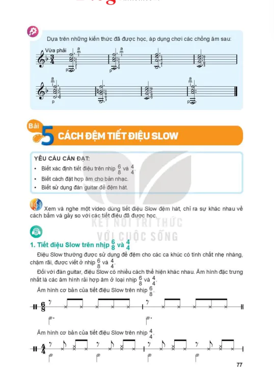 Bài 5: Cách đệm tiết điệu slow