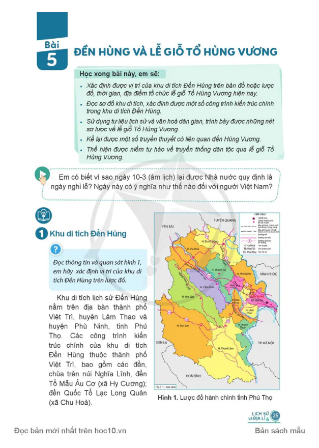 BÀI 5: ĐỀN HÙNG VÀ LỄ GIỖ TỔ HÙNG VƯƠNG