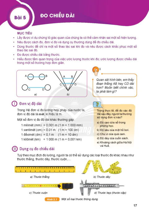 Bài 5: ĐO CHIỀU DÀI