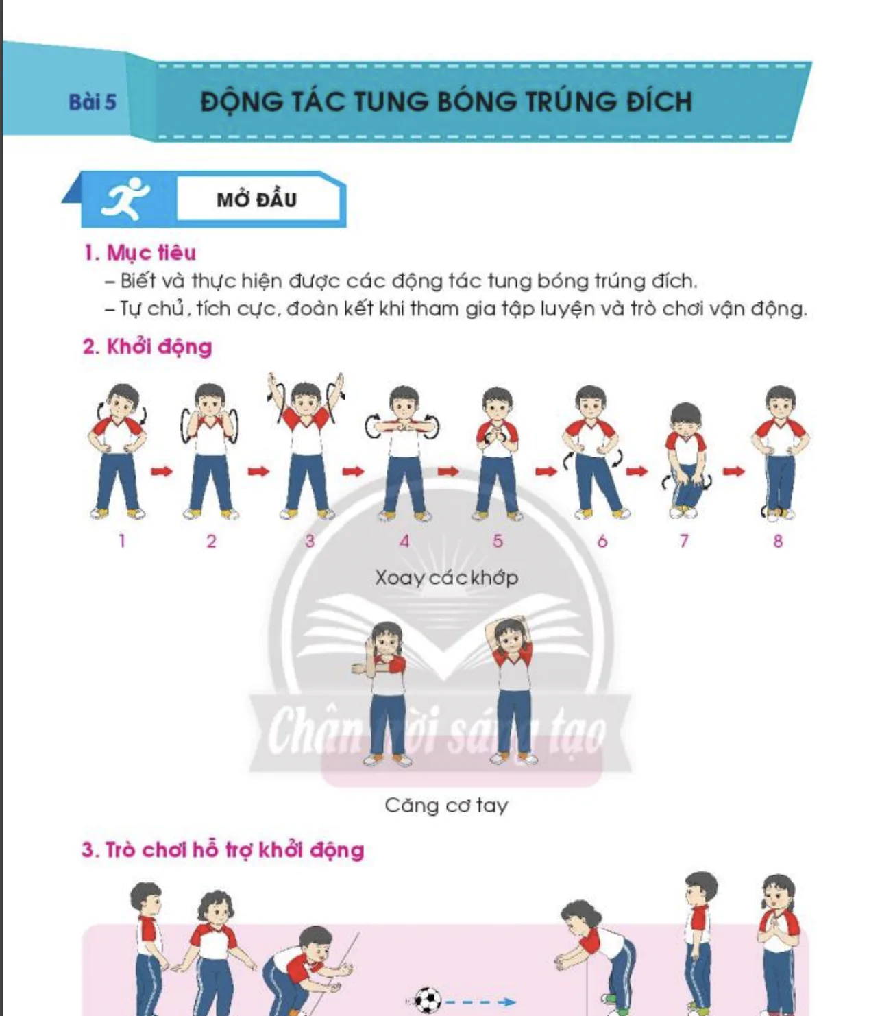 Bài 5: Động tác tung bóng trúng đích