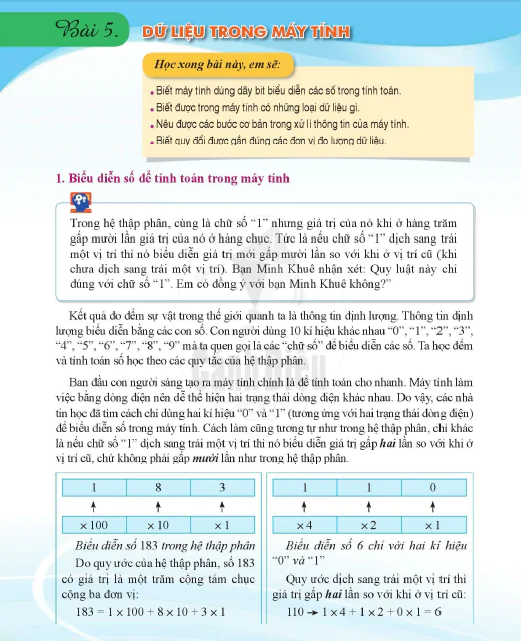 Bài 5. Dữ liệu trong máy tính