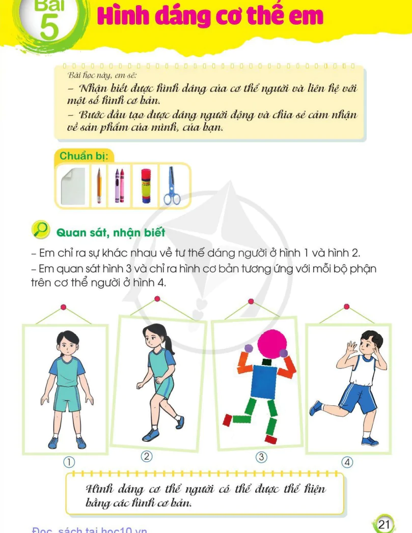 Bài 5: Hình Dáng Cơ Thể Em