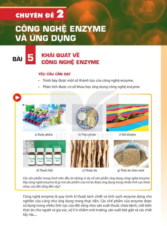 Bài 5: Khái Quát Về Công Nghệ Enzyme