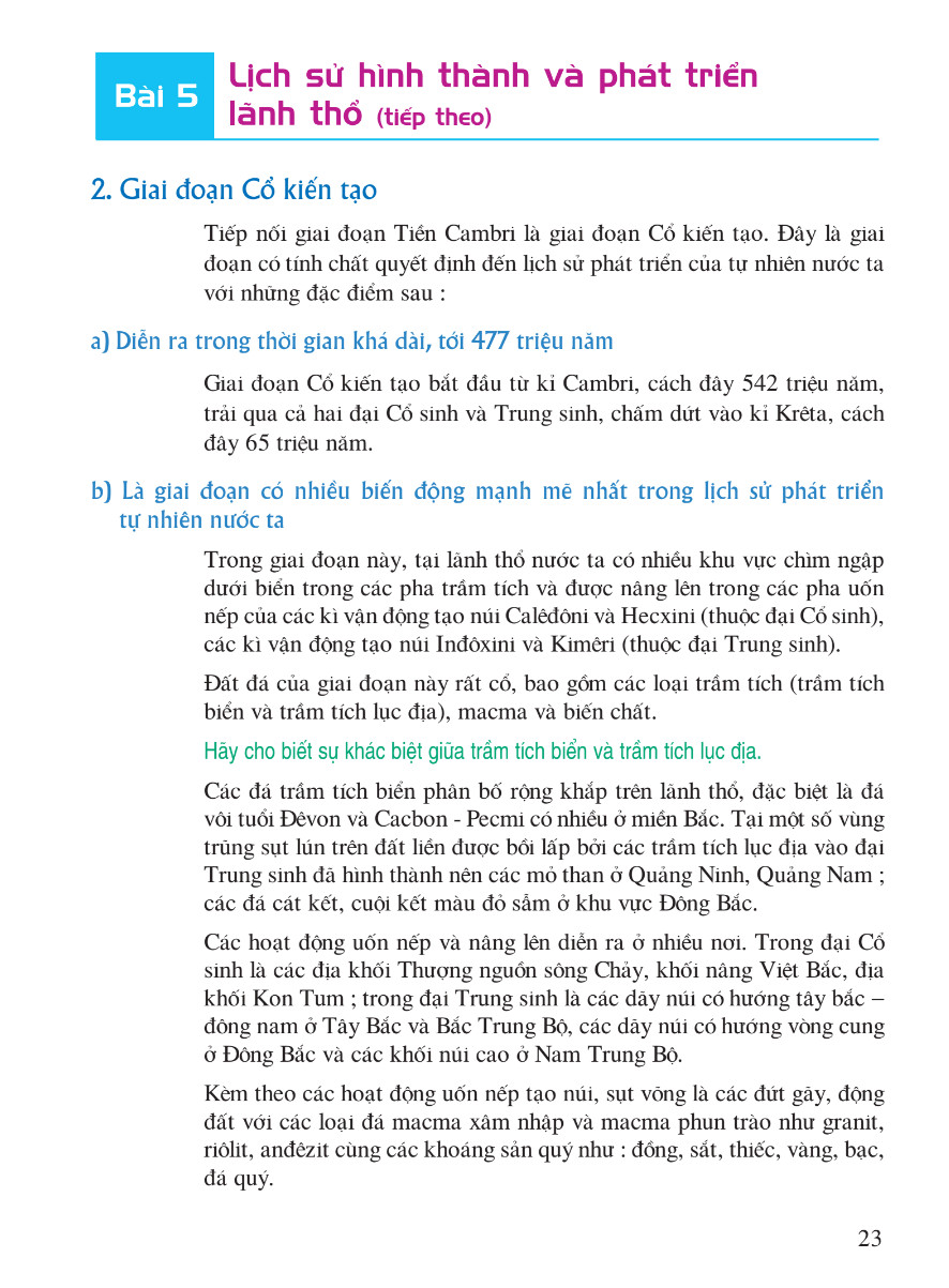 Bài 5: Lịch Sử Hình Thành Và Phát Triển Lãnh Thổ (tiếp theo)