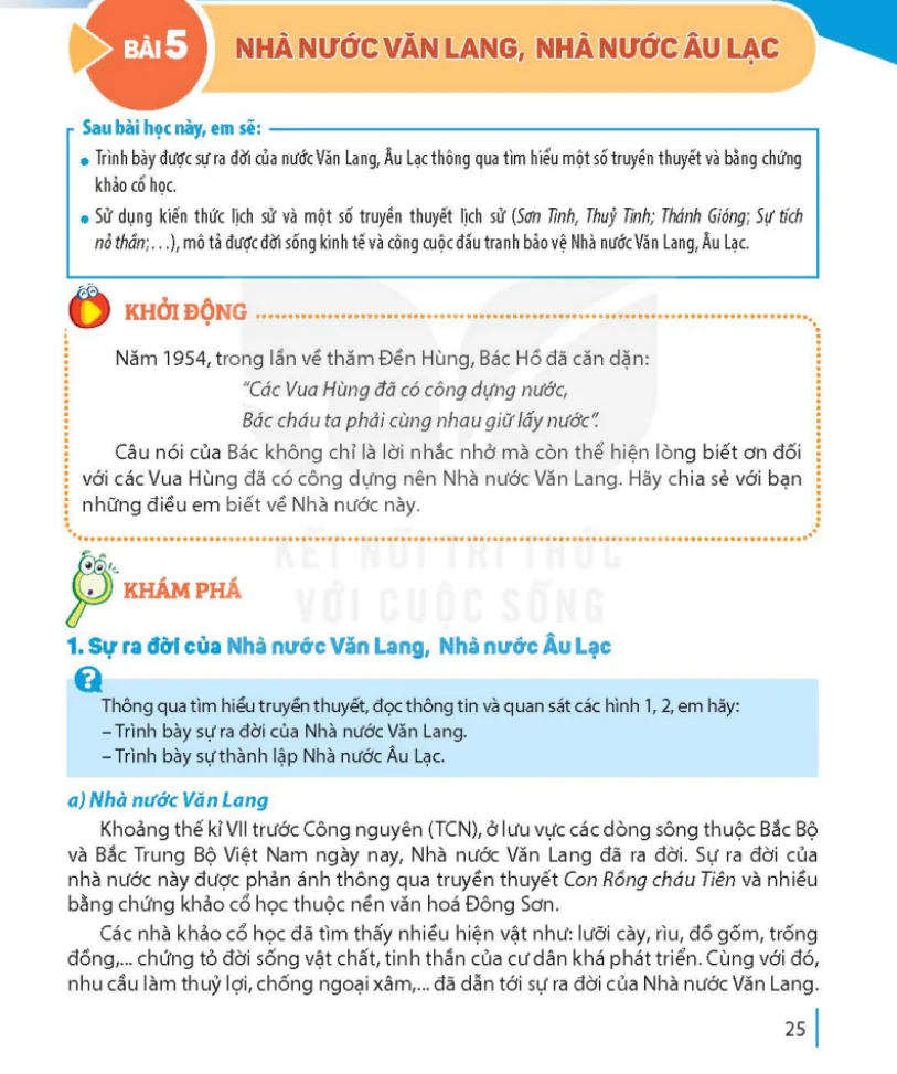 Bài 5: Nhà Nước Văn Lang, Nhà Nước Âu Lạc