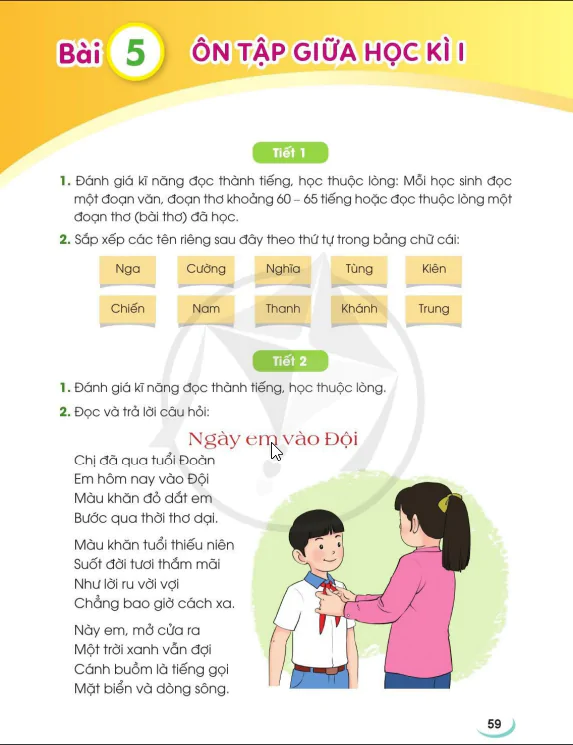 Bài 5: ÔN TẬP GIỮA HỌC KÌ I