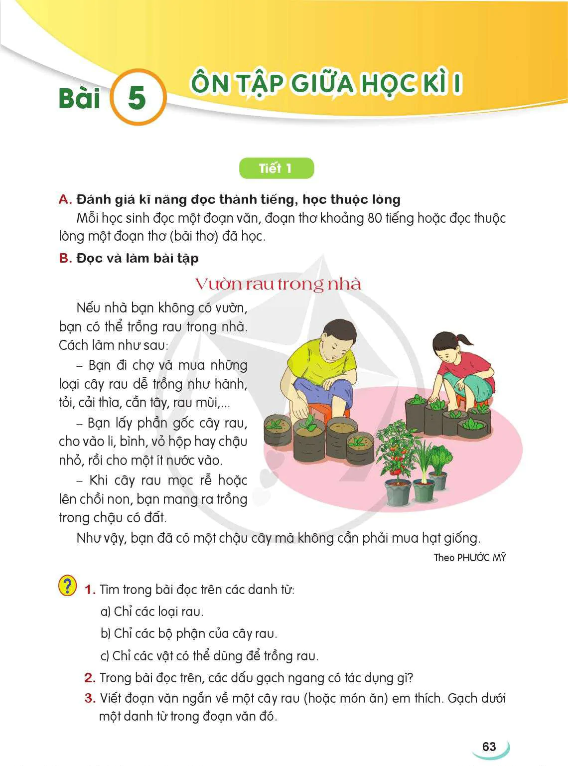Bài 5: Ôn tập giữa học kì I