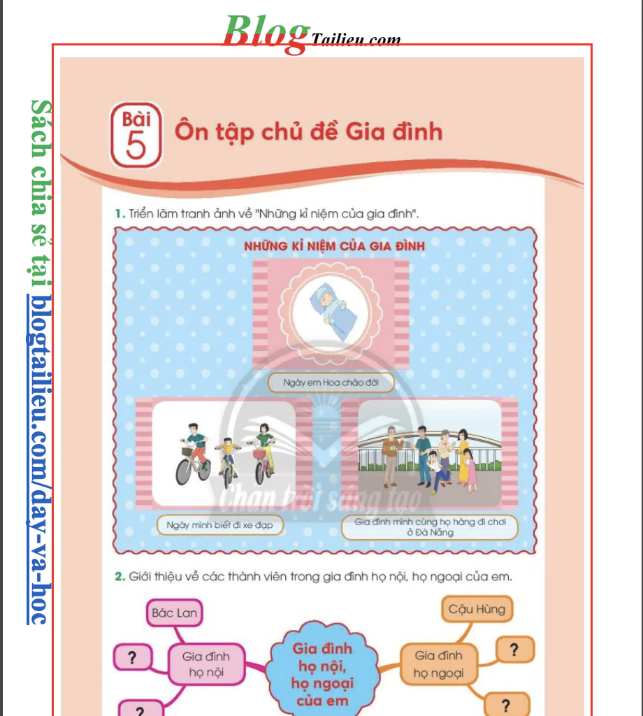 Bài 5: Ôn tập về chủ đề gia đình
