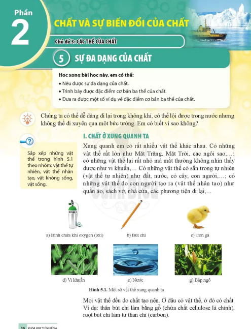 Bài 5. SỰ ĐA DẠNG CỦA CHẤT