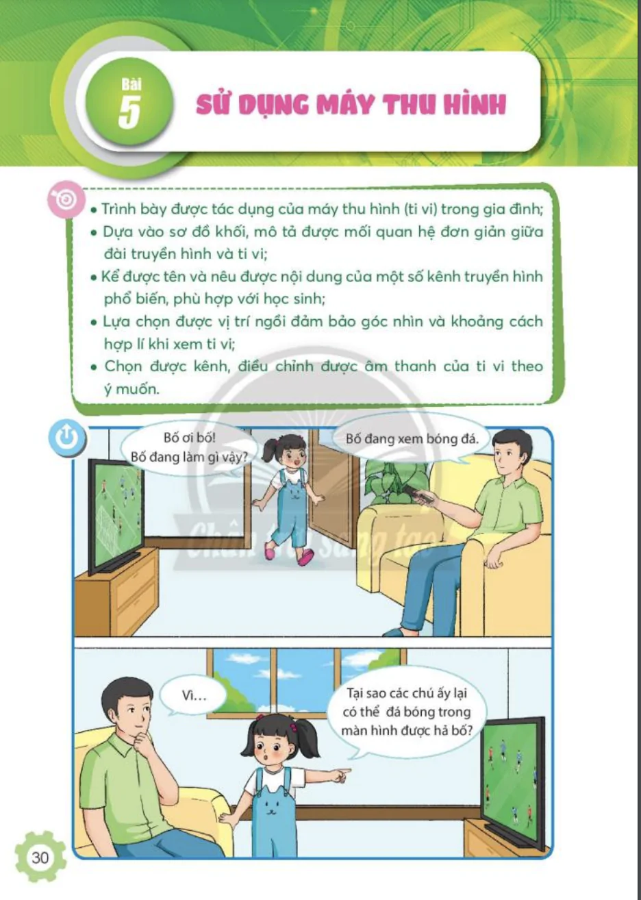 Bài 5: Sử dụng máy thu hình
