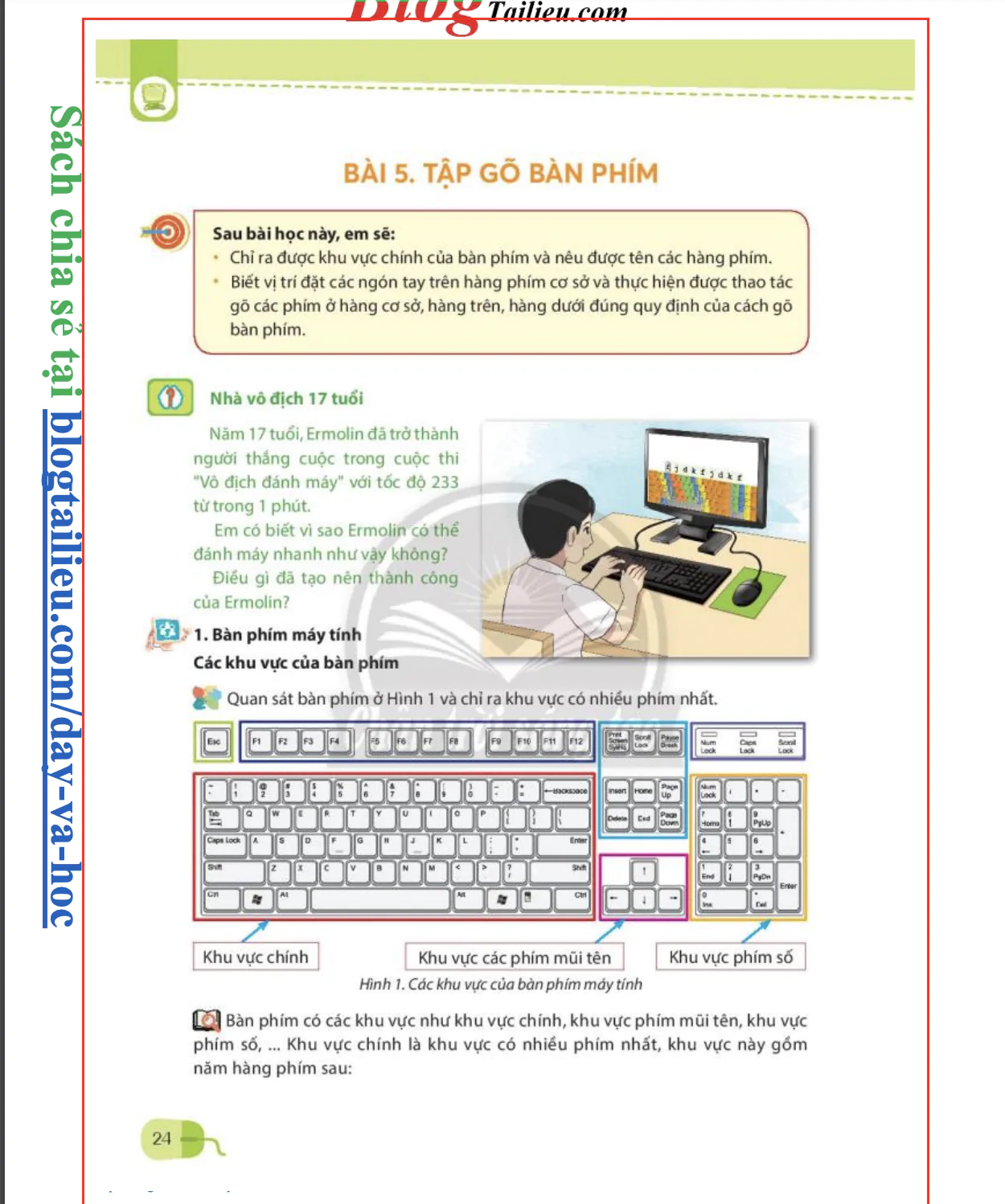 Bài 5: Tập gõ bàn phím