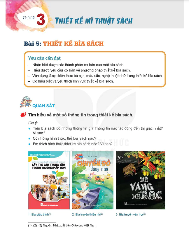 Bài 5: Thiết kế bìa sách