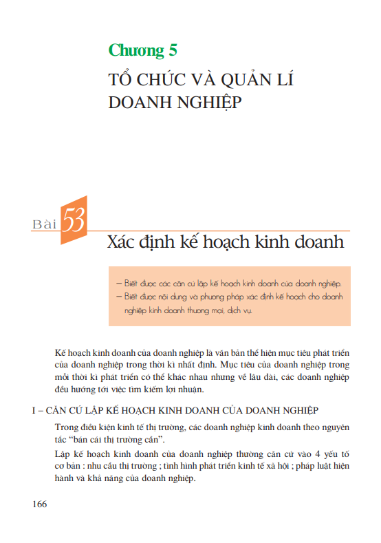 Bài 53: Xác định kế hoạch kinh doanh