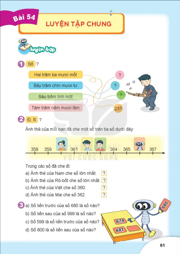 BÀI 54: LUYỆN TẬP CHUNG