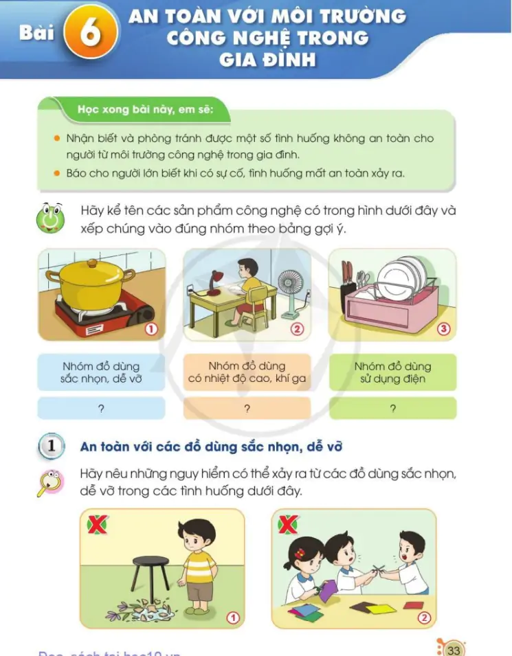 Bài 6: An toàn với môi trường công nghệ trong gia đình
