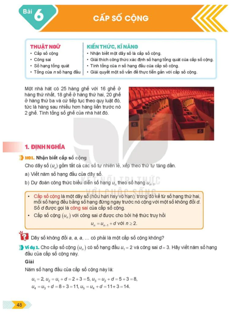 Bài 6: Cấp số cộng
