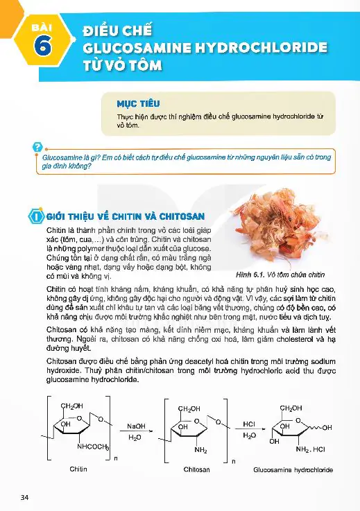 Bài 6: Điều Chế Glucosamine Hydrochloride Từ Vỏ Tôm