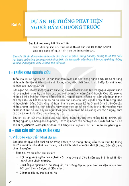 Bài 6: Dự Án: Hệ Thống Phát Hiện Người Bấm Chuông Trước
