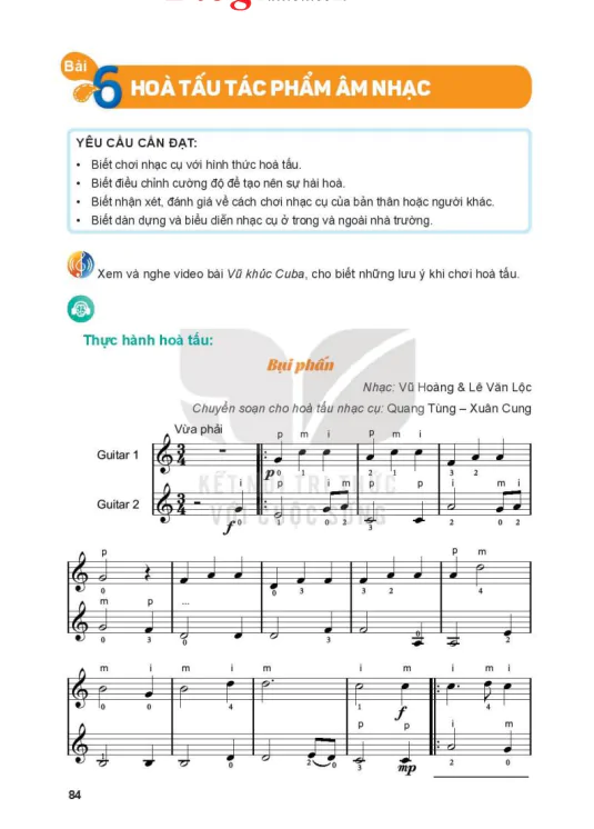 Bài 6: Hòa tấu tác phẩm âm nhạc