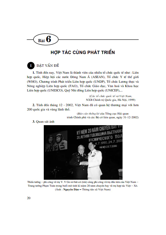 Bài 6: Hợp tác cùng phát triển