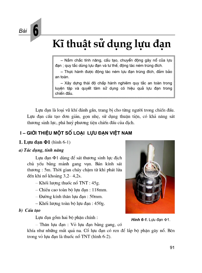 Bài 6: Kĩ Thuật Sử Dụng Lựu Đạn