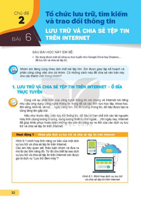 BÀI 6: LƯU TRỮ VÀ CHIA SẺ TỆP TIN TRÊN INTERNET
