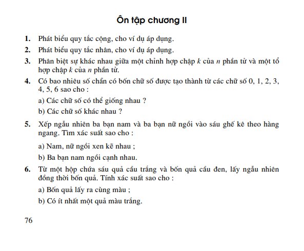 Bài 6: Ôn tập chương 2