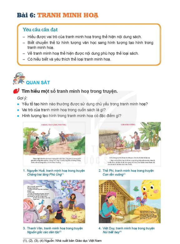 Bài 6: Tranh minh hoạ
