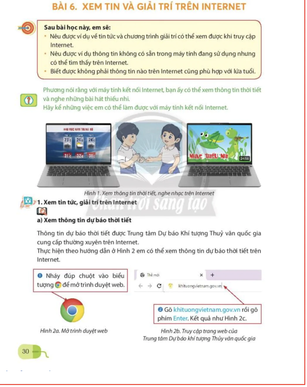 Bài 6: Xem tin và giải trí trên Internet