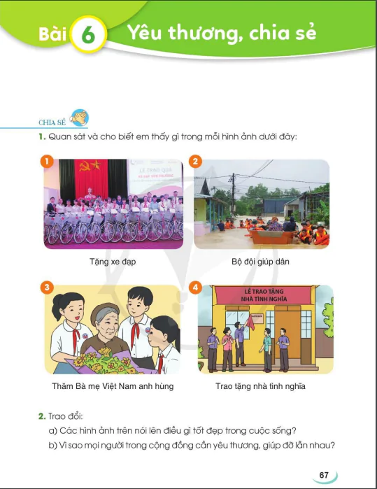 Bài 6: Yêu thương, chia sẻ