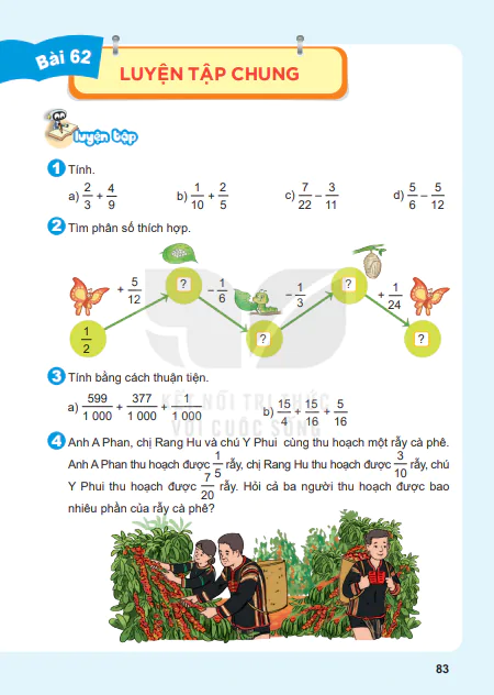 Bài 62: Luyện tập chung