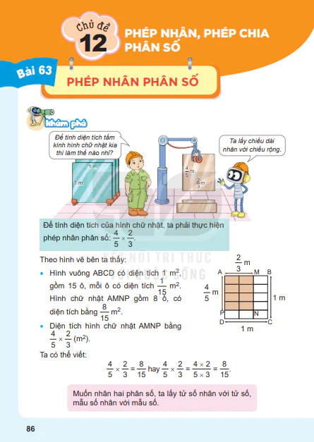 Bài 63: Phép nhân phân số