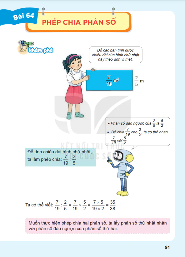 Bài 64: Phép chia phân số