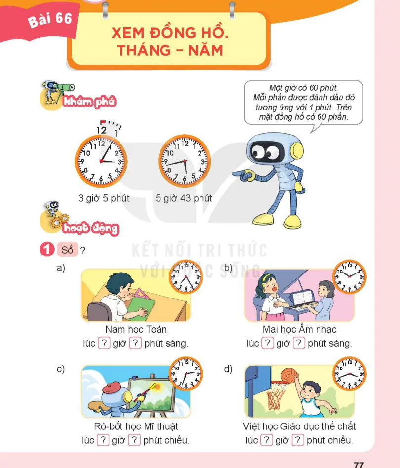 Bài 66: Xem Đồng Hồ. Tháng - Năm