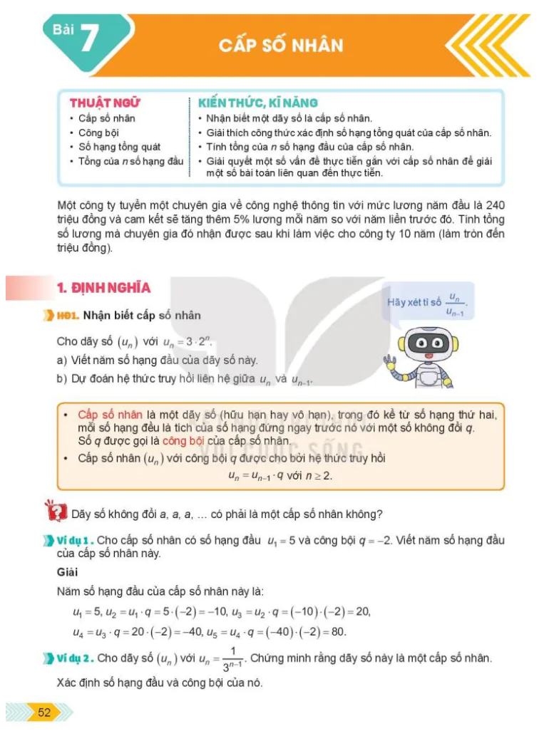 Bài 7: Cấp số nhân